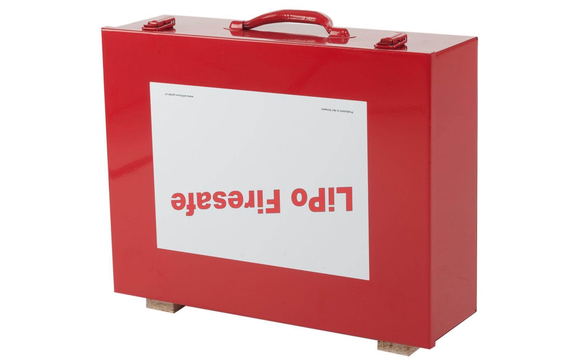 LiPo-Firesafe Typ 02 mit 3 Fächern<br>Für sicheres Transportieren und Lagern von LiPo-Akkus