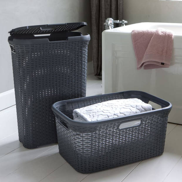 Curver Style Wasmand - 45L - Antraciet