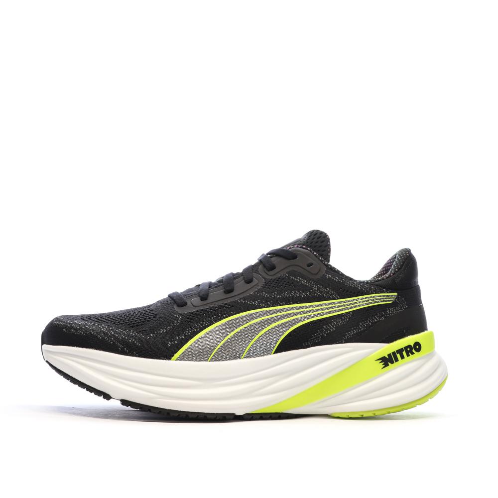 Puma Chaussures de running Noires/Jaunes Homme Puma Magnify