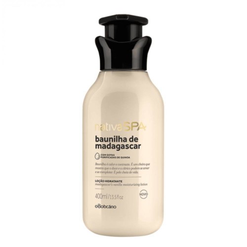 O Boticário Nativa SPA Loção Hidratante Baunilha de Madagáscar 400ml