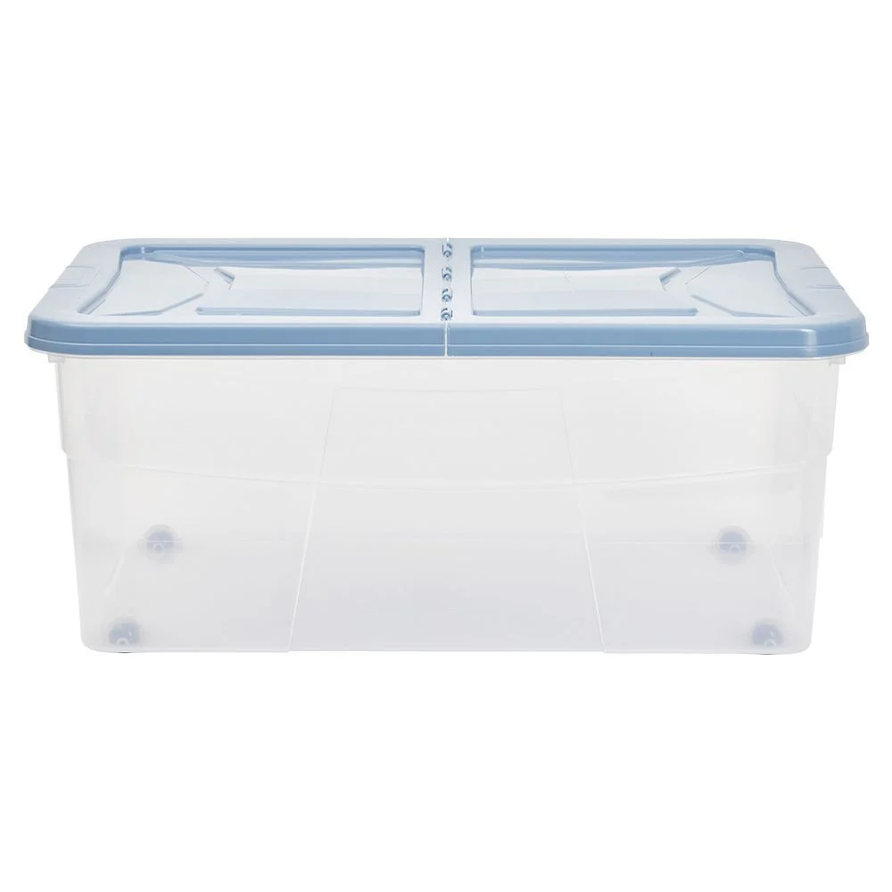 Box dessous de lit bleu 45L