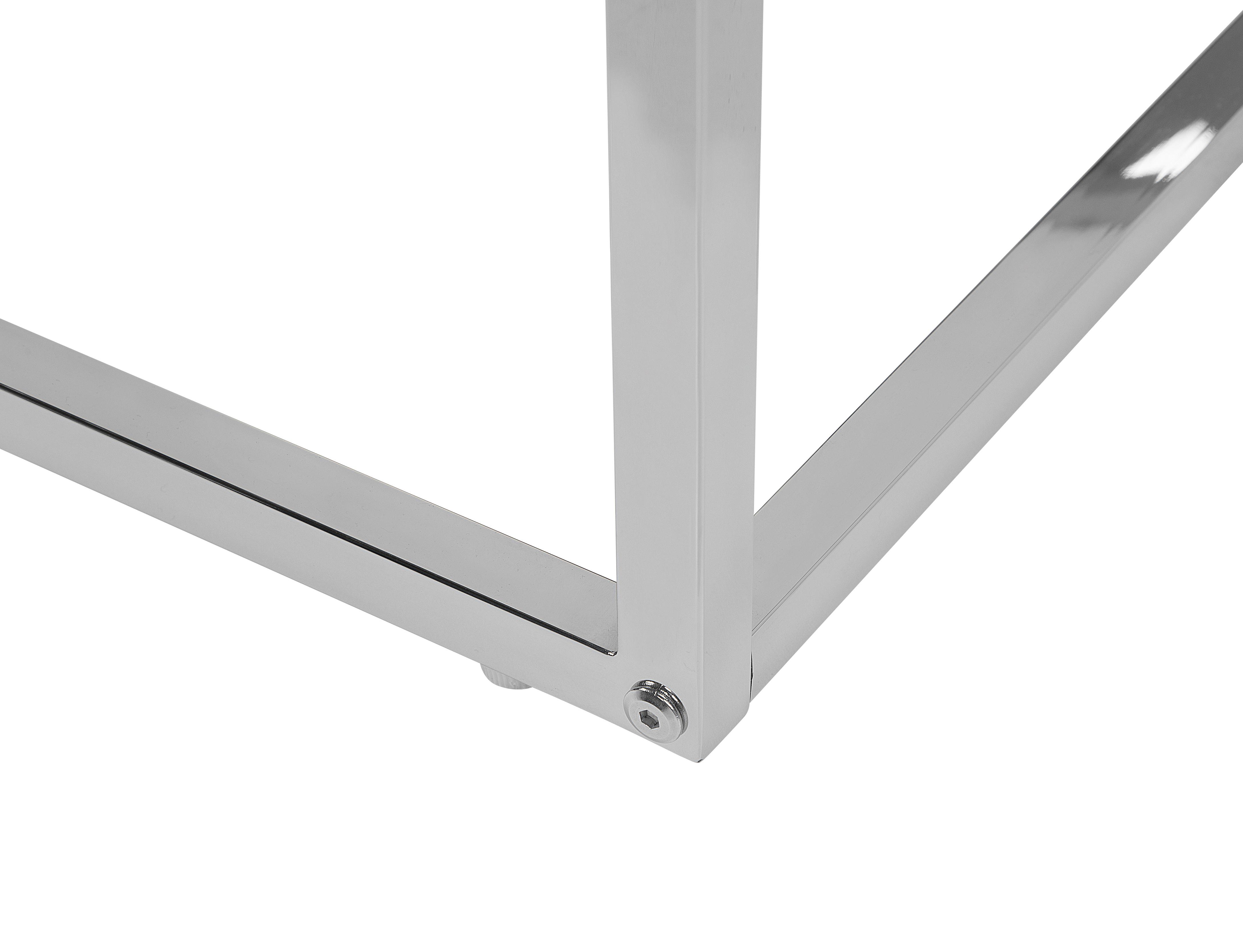 Set van 2 salontafels BREA Veiligheidsglas Wit marmer