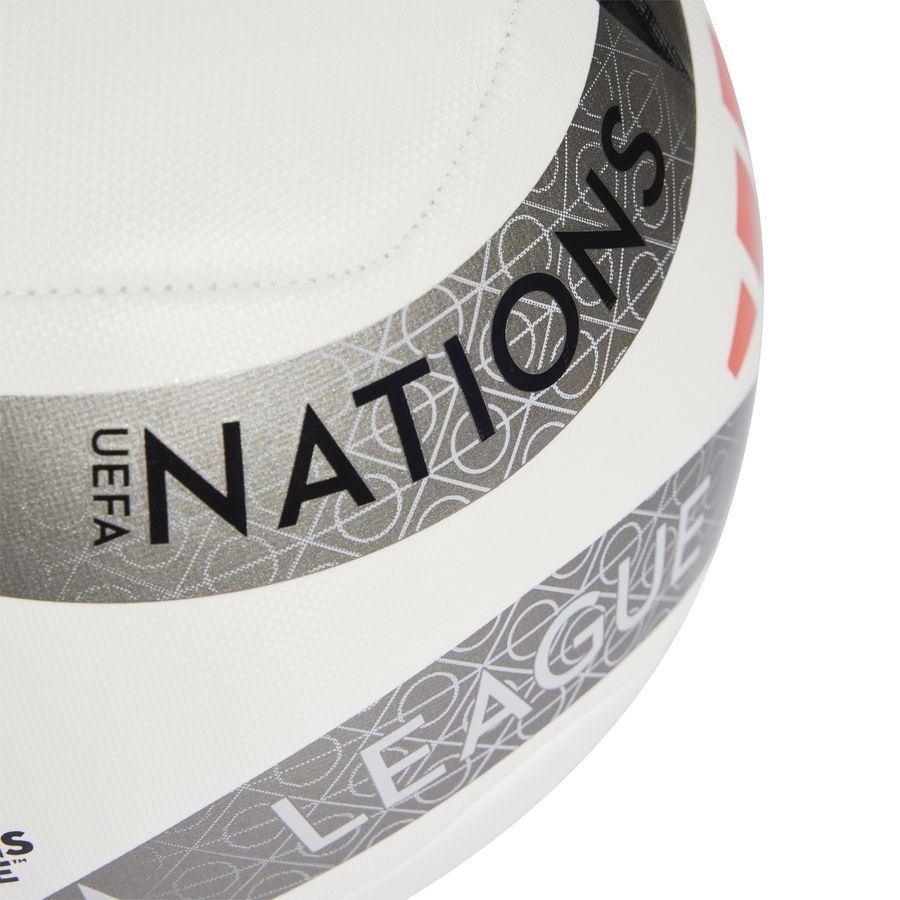 adidas Ballon Training UEFA Ligue des Nations - Blanc/Argenté/Argenté