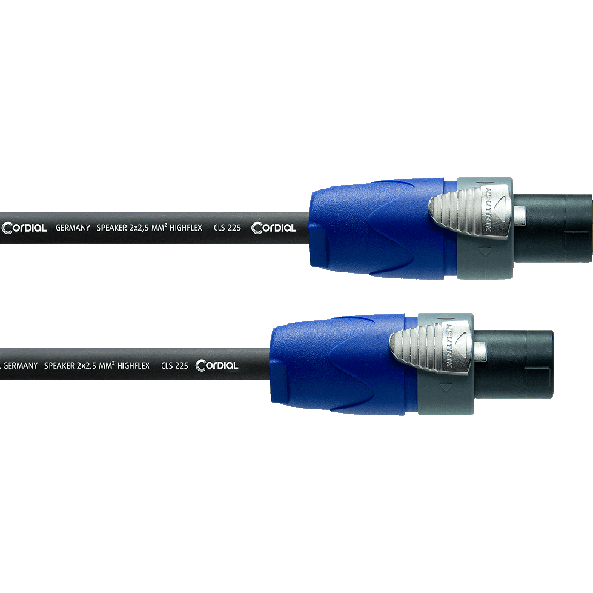 Cordial CPL3LL2 Peak tweepunts (2x 2.5 mm²) speakon speakerkabel 3 meter