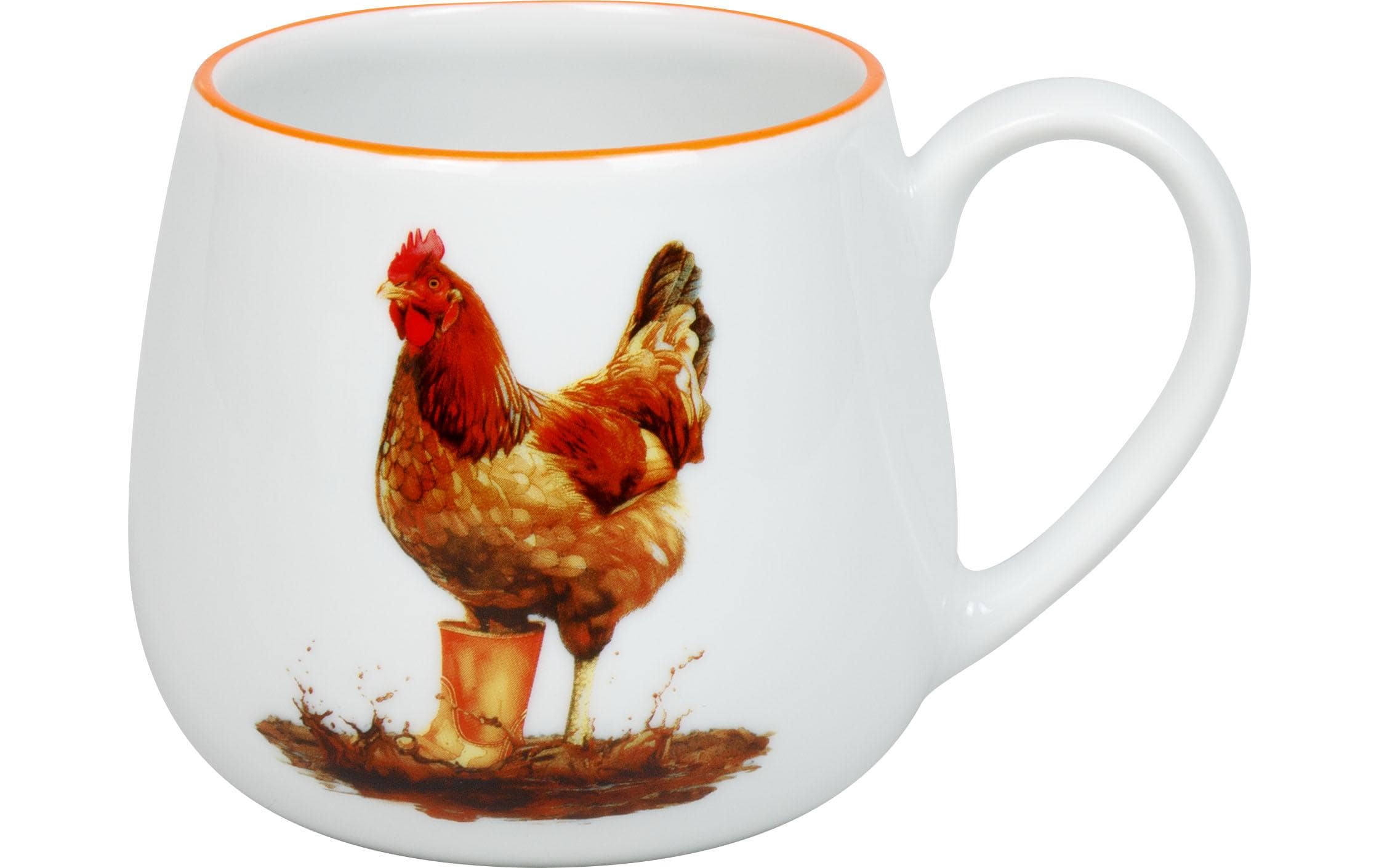 Universaltasse Tapsige Henne 400 ml, WeissKuschelbecher