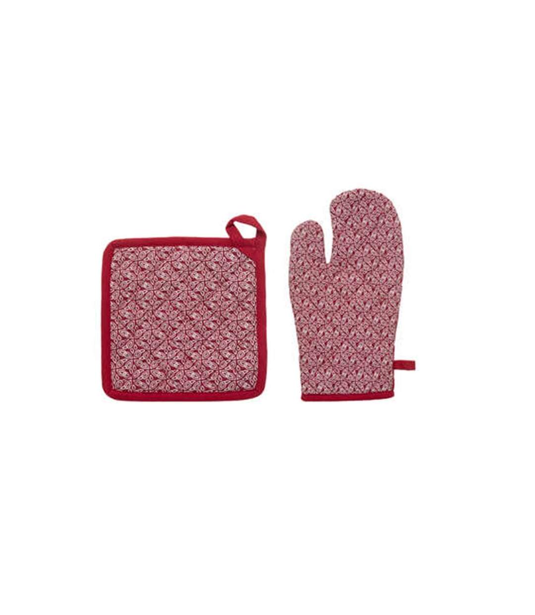 Gant & Manique Imprimé Olia 32cm Rouge