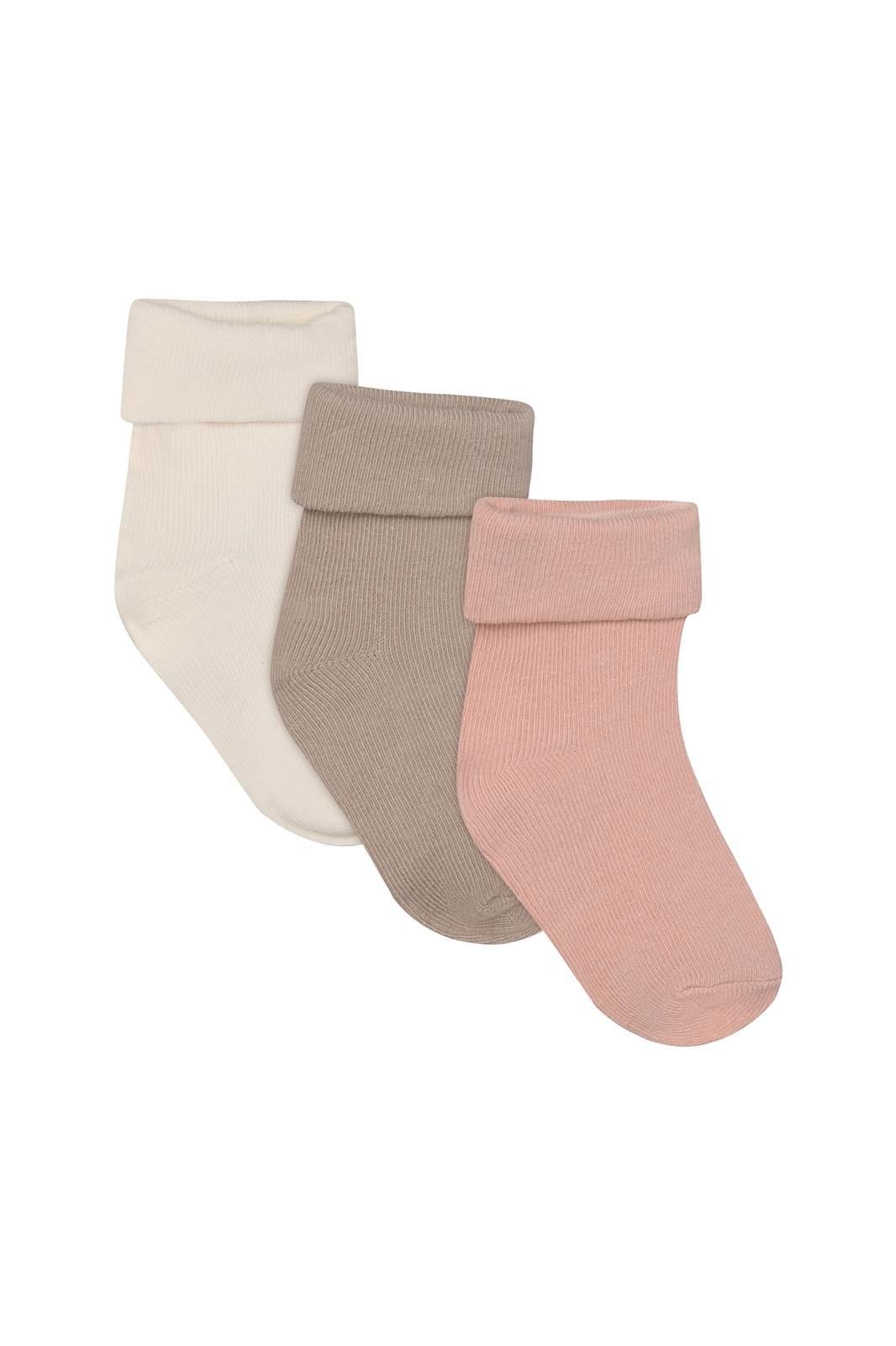 Noppies Newborn Sokken (3 paar) - Rose Smoke