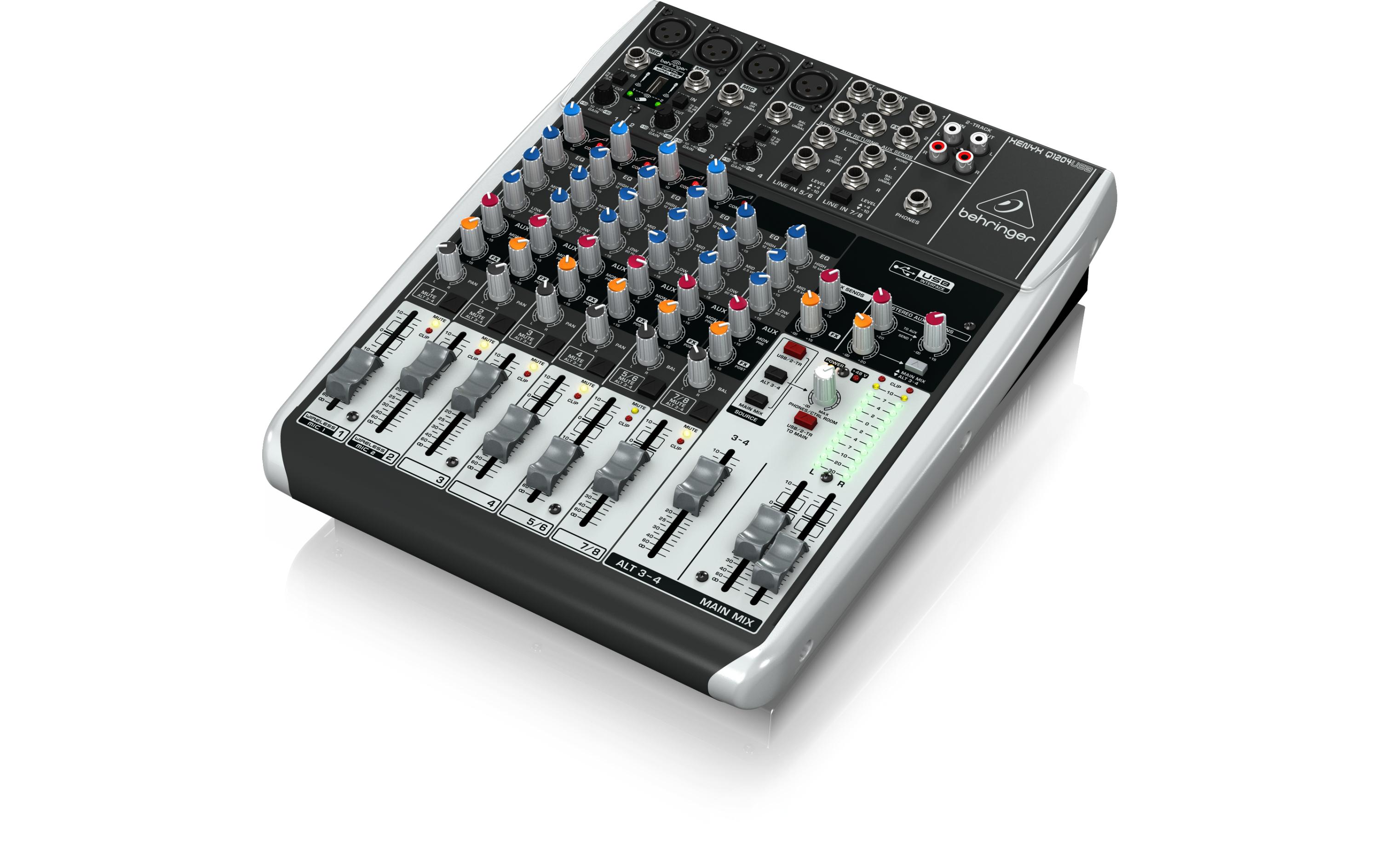 Mischpult Xenyx Q1204 USB<br>Mischpult mit USB-Anschlüssen