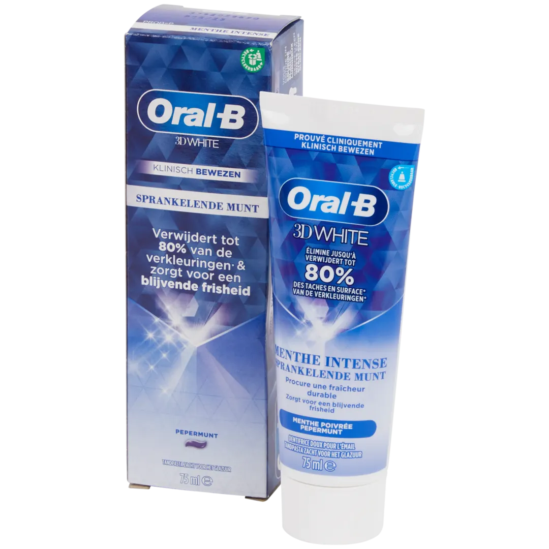 Dentifrice Oral-B 3D White Menthe intense
