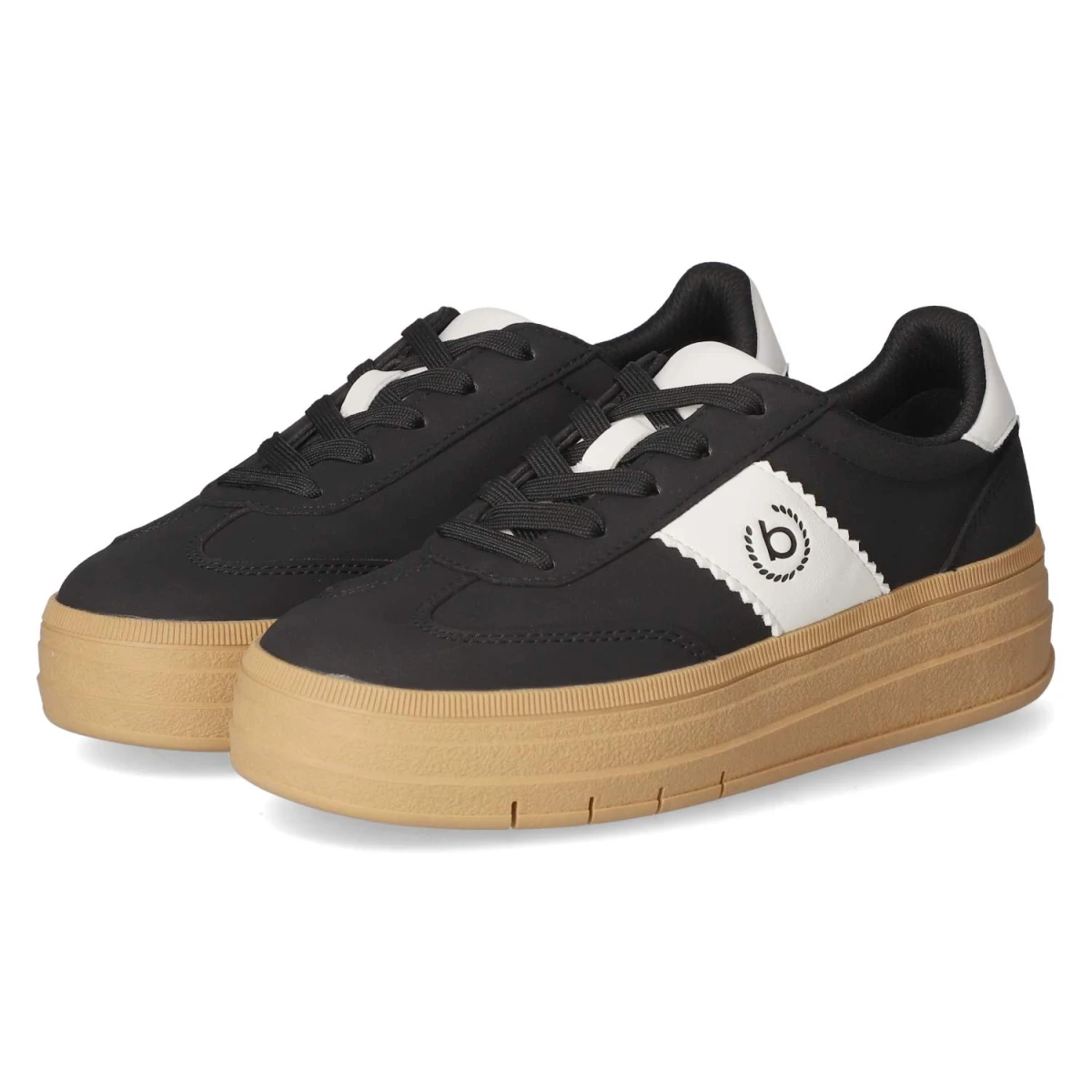 BugattiLow Sneaker YAS - Black/White