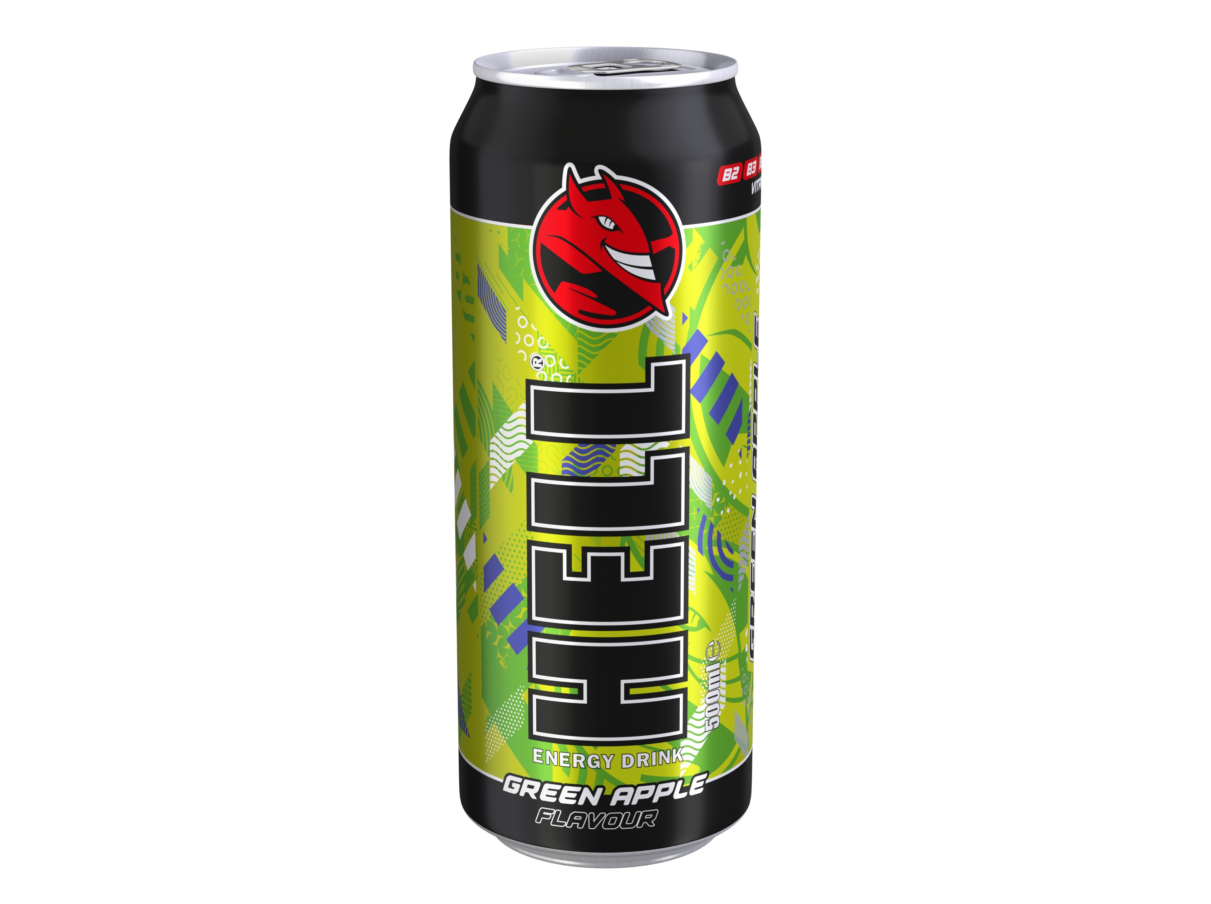 BEBIDA ENERGETICA HELL MAÃÃ VERDE 0.50L