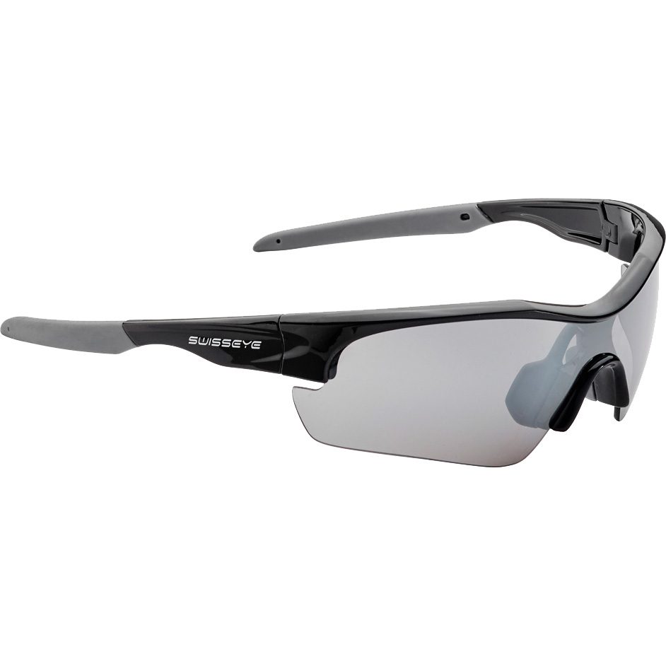 Swiss Eye Spin Sonnenbrille Kinder black shiny anthracite smoke fm