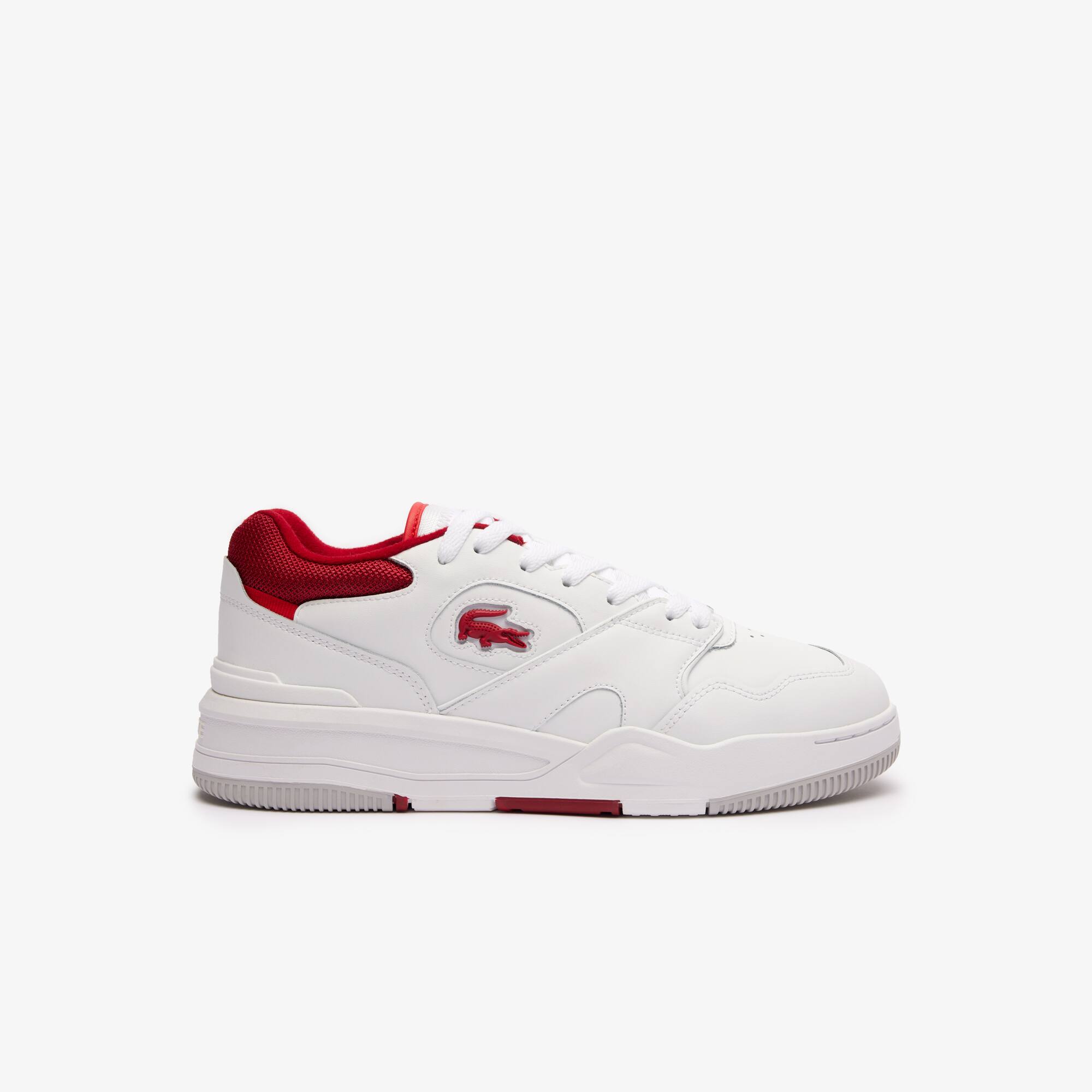 Sneakers Lineshot homme en cuir à col contrasté Sneakers - Blanc - Lacoste - Homme