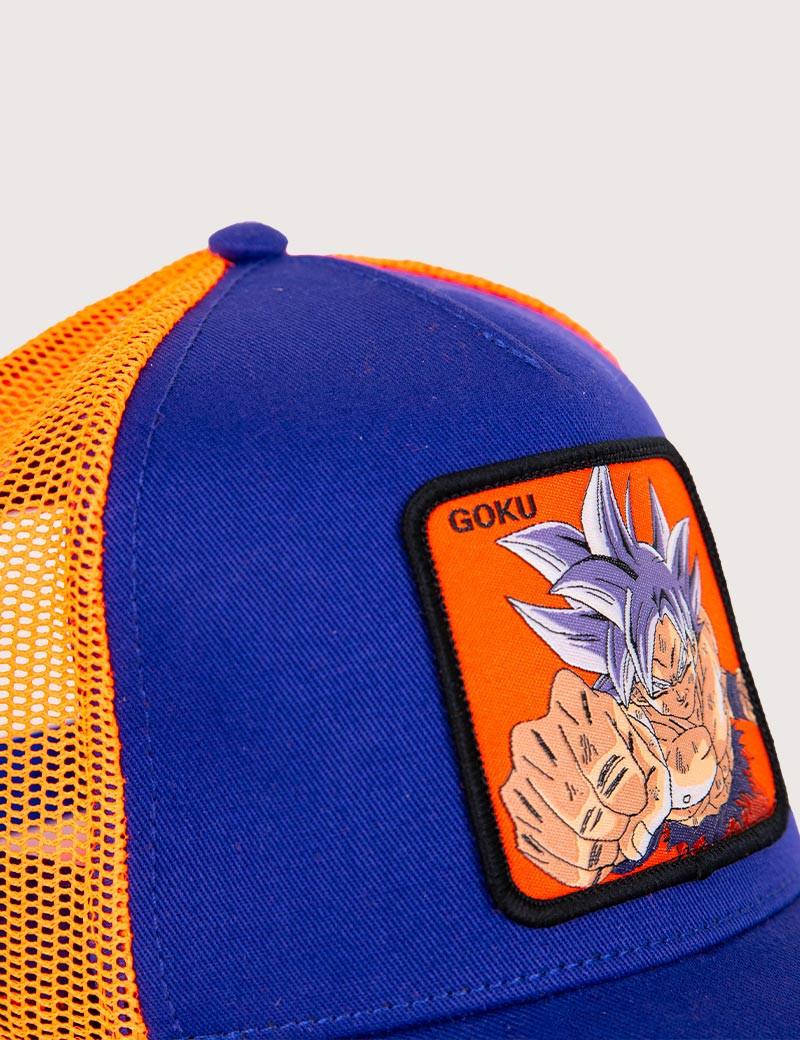 CAPSLAB CASQUETTE ADULTE TRUCKER GOKU ULTRA BLEU/ORANGE