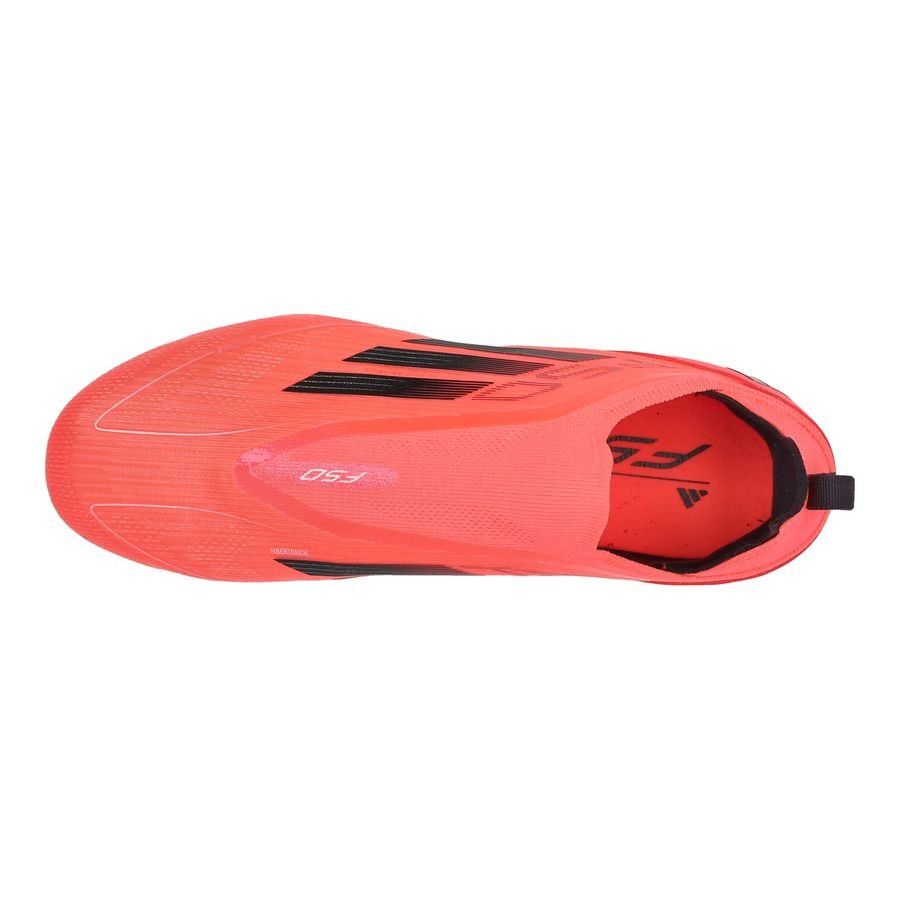 adidas F50 Pro Laceless FG Vivid Horizon - Turbo/Aurora Black/Argenté Enfant