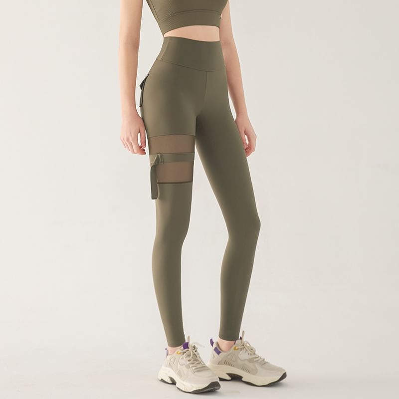 Sishan - Sportlegging met hoge taille en zakken