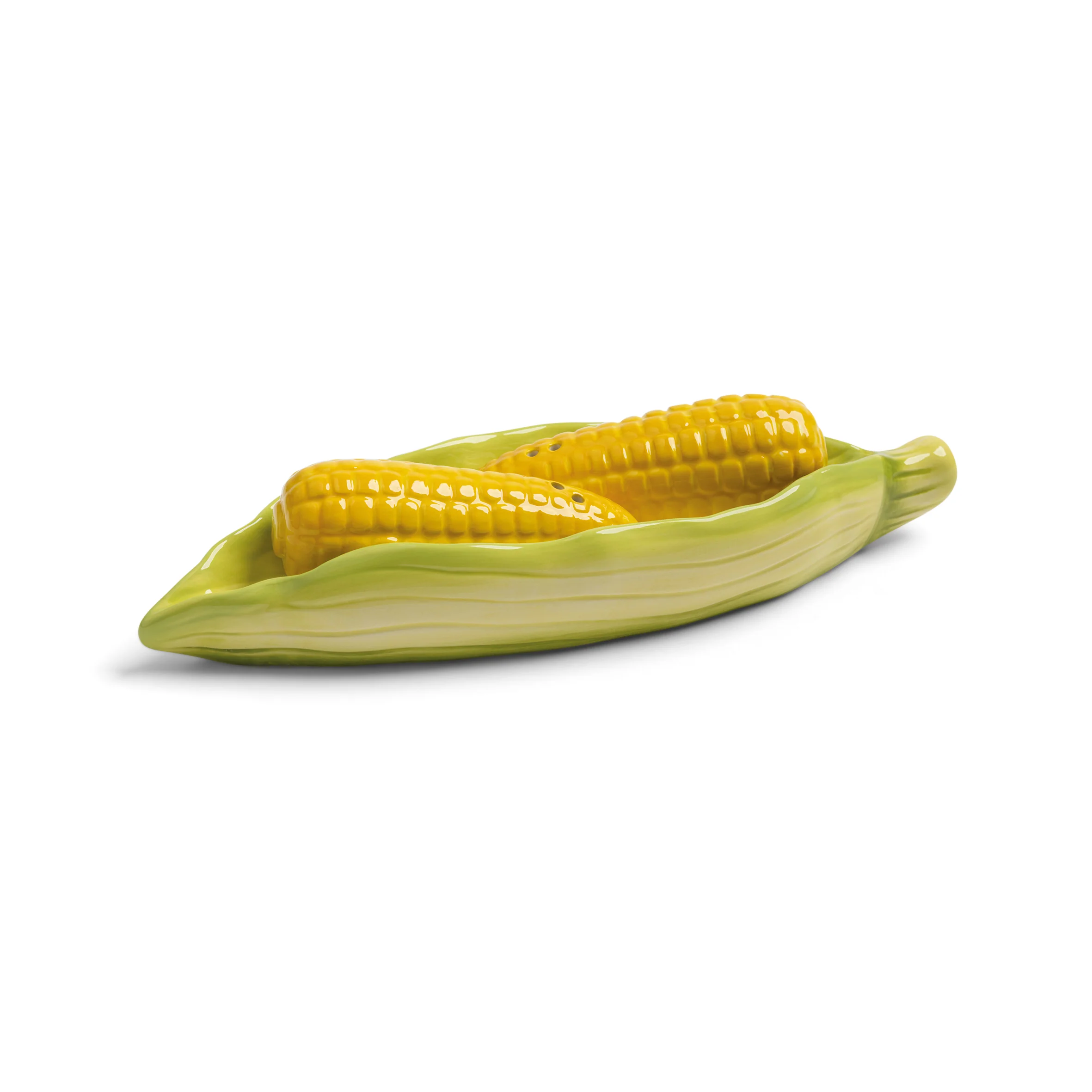 &Klevering  Corn salt & pebersæt - gul/grøn