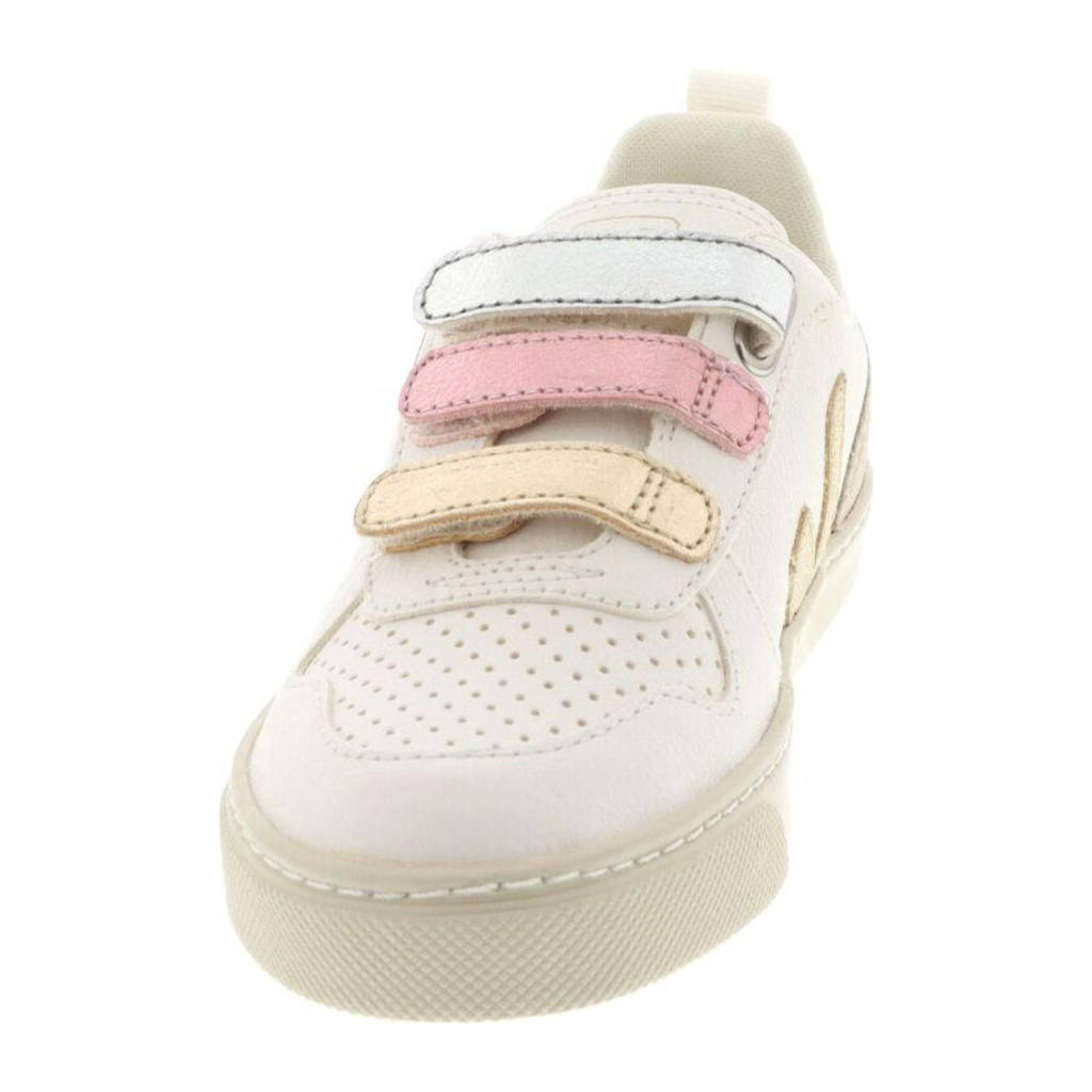Veja leren sneakers wit/goud/roze