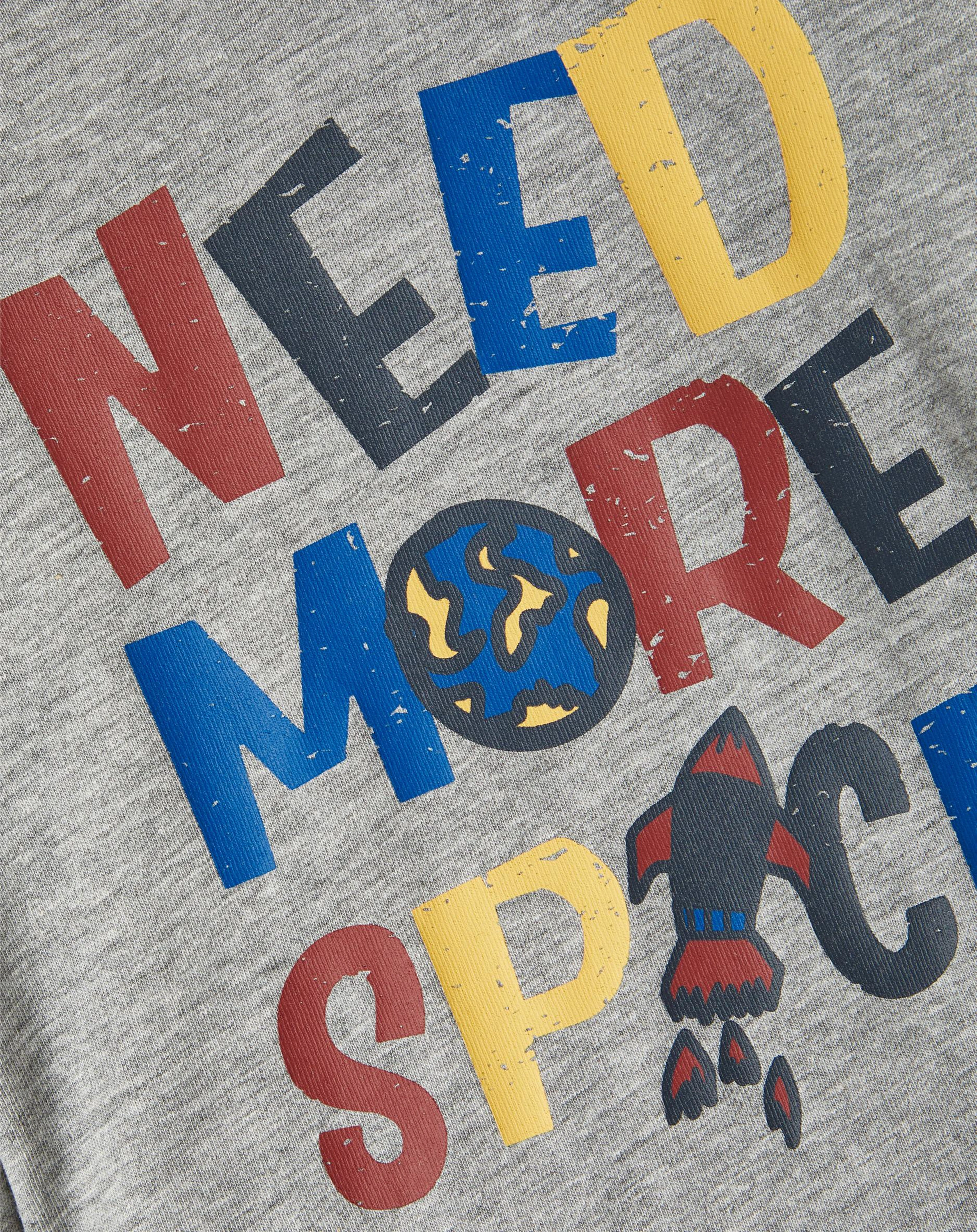 Langarmshirt NMMRARO SPACE in grey melange
