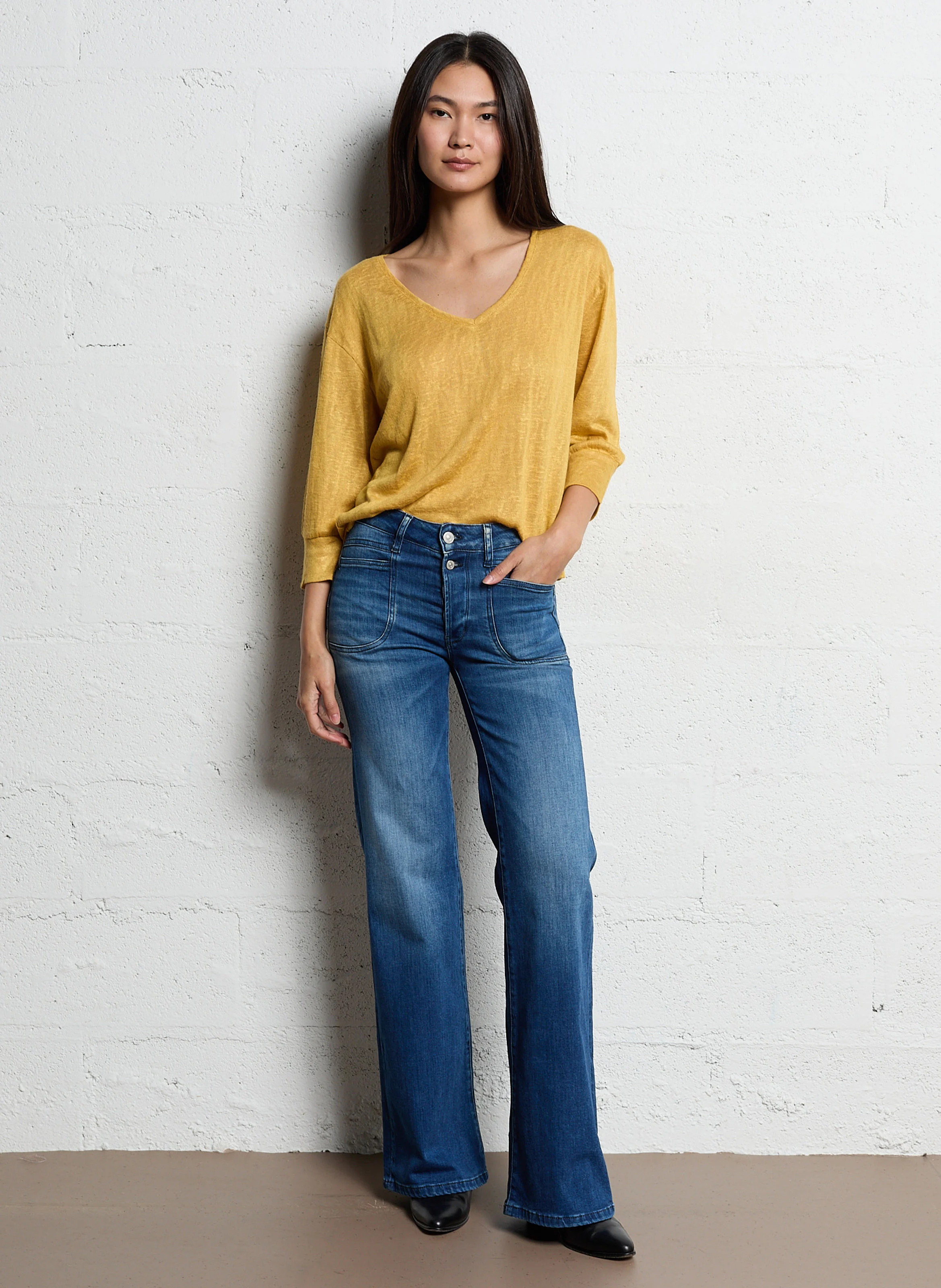 PULPHIFL - Jean flare en coton | Bleu