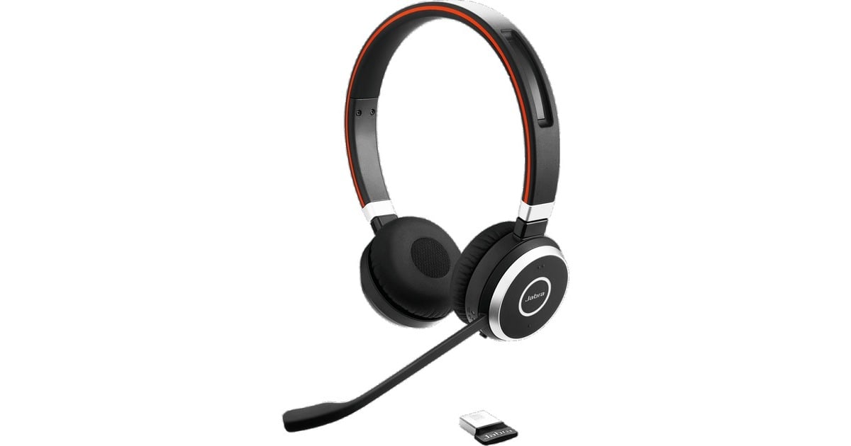 JabraEvolve 65 MS SE on-ear headset  (Zwart/zilver, Bluetooth, Stereo)