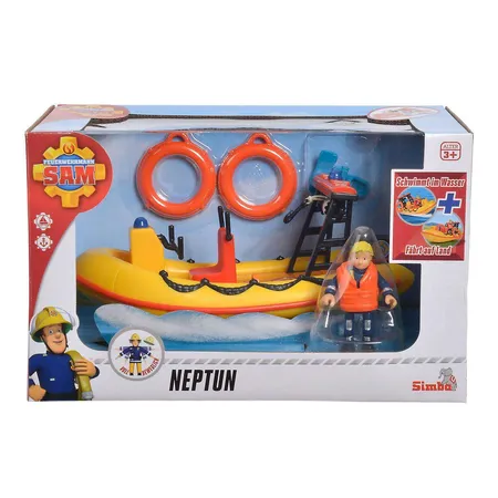 Simba Feuerwehrmann Sam Neptune Boot mit Figur