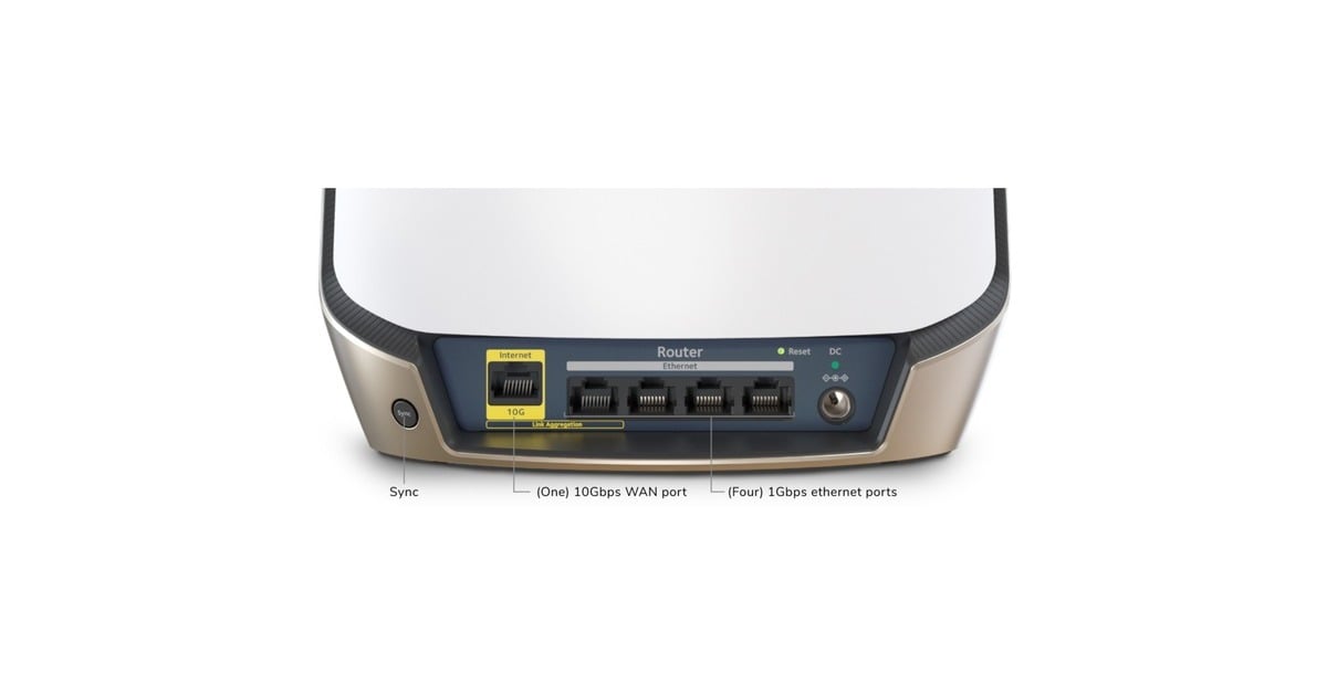 NetgearOrbi 860 AX6000 router  (Wit)