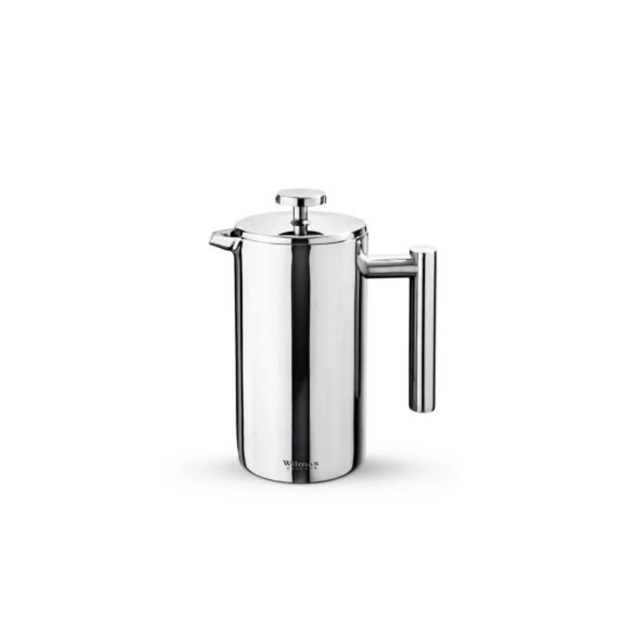 WILMAX doppelwandige French Press aus Edelstahl – 350 ml, elegante Kanne für Kaffee und Tee