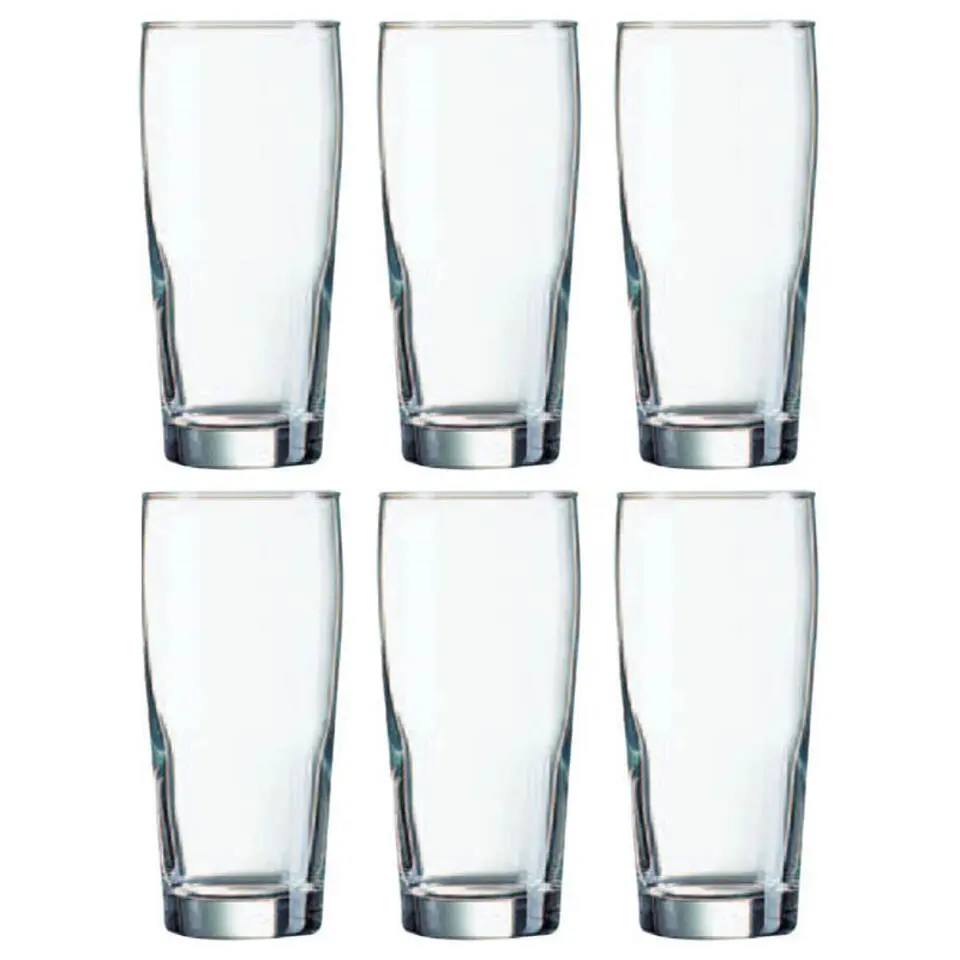 Arcoroc Bierglazen - 12x stuks - fluitjes - glas - 400 ml