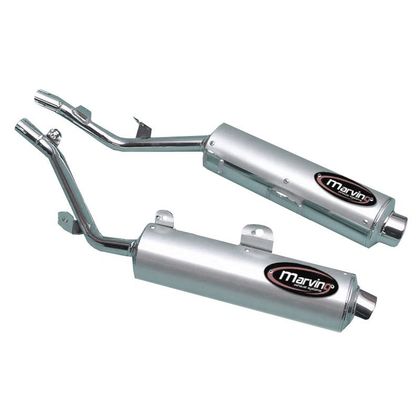 Silencieux Marving embout chrome - Gris