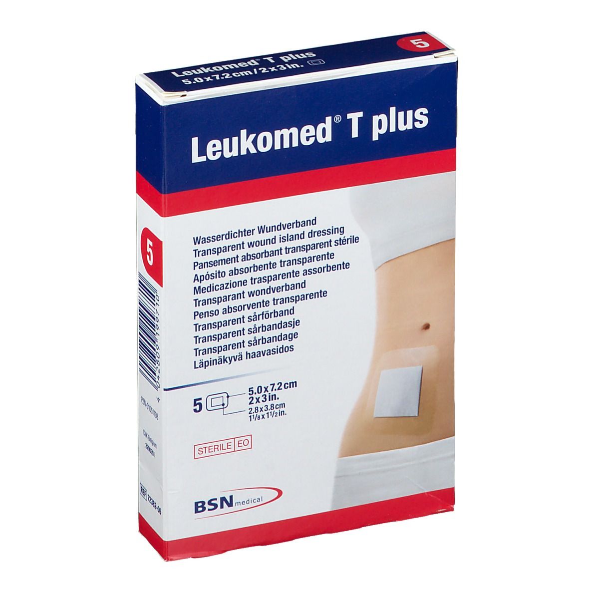 Leukomed® T Plus 5 cm x 7,2 cm steril