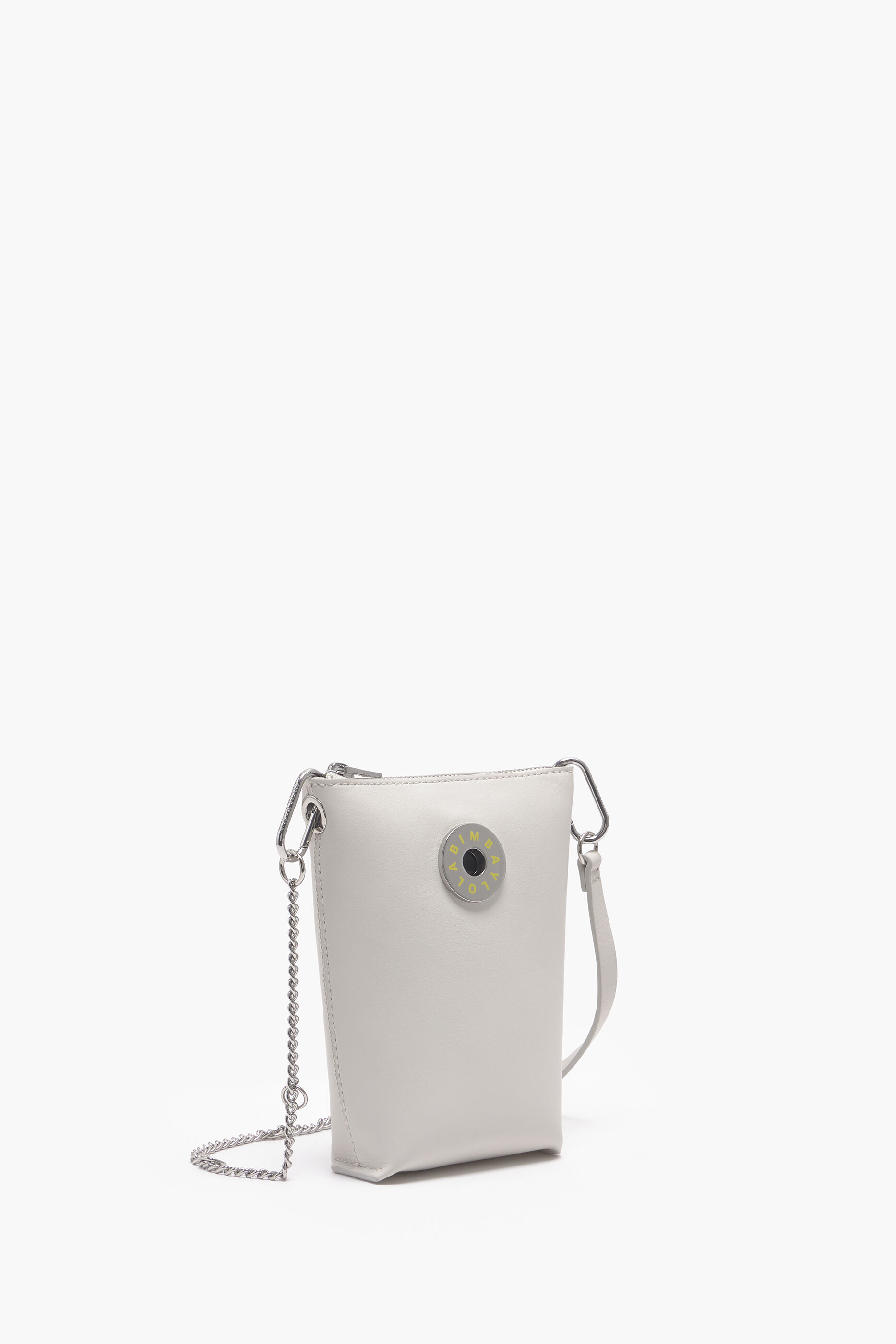 Bolsa de ombro XS em couro branco