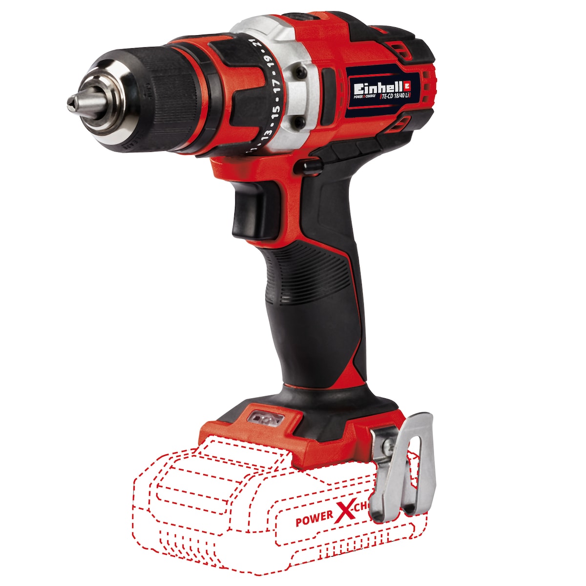 Batteridrevet bormaskin, TE-CD 18/40 Li-Solo