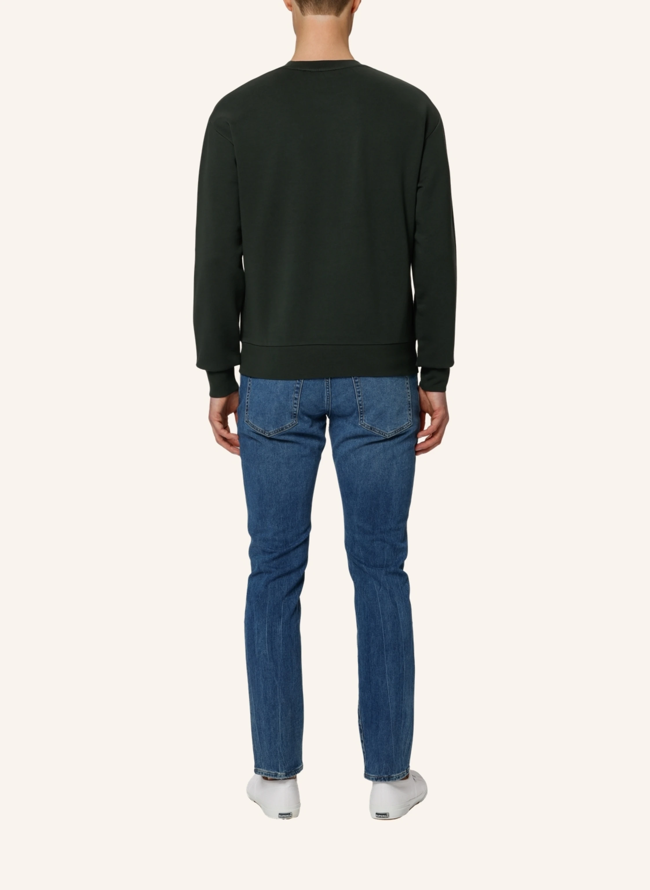 TRUSTED HANDWORK Oversized 1/1-Sleeve Sweatshirt w.Dropped Shoulder