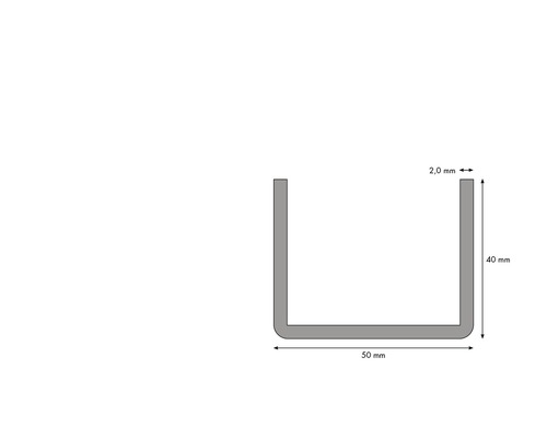 Knauf UA verstevigingsprofiel 2600 x 50 x 40 mm