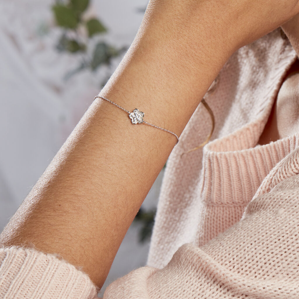 Bracelet Anne-charlotte Argent Blanc Oxyde De Zirconium