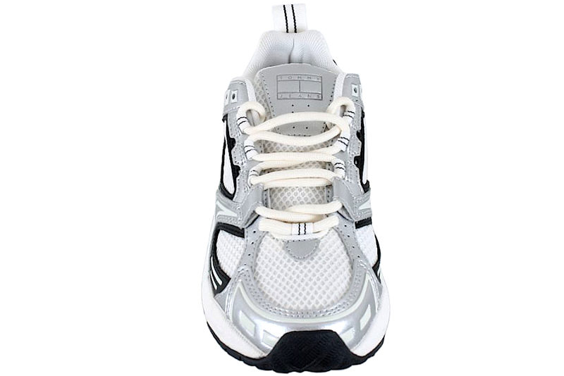 TOMMY HILFIGER SNEAKERS I HVIDT TEKSTIL
