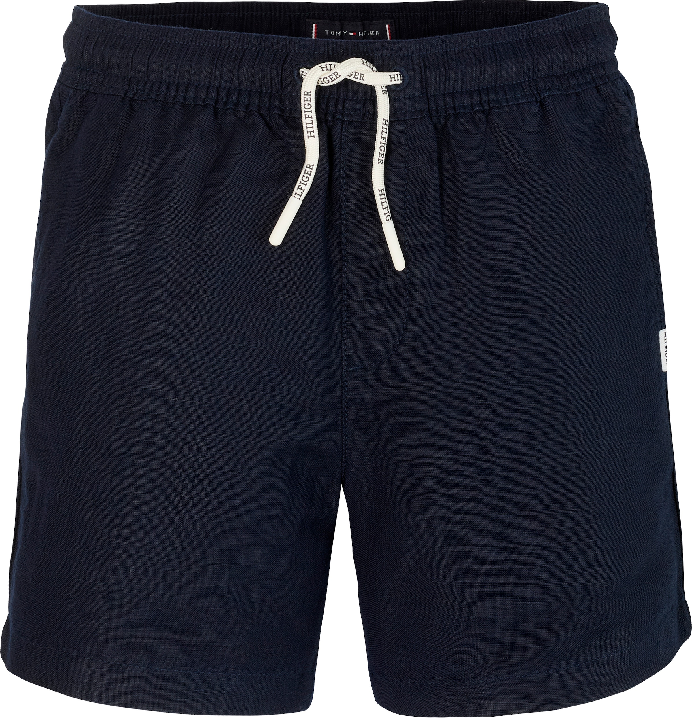 Tommy Hilfiger Shorts »LINEN VISCOSE SHORT«  mit Kordelzug, Logostickerei