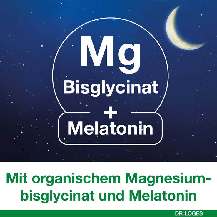 Magnesium-Loges Gute Nacht mit Melatonin Kapseln, 30 St