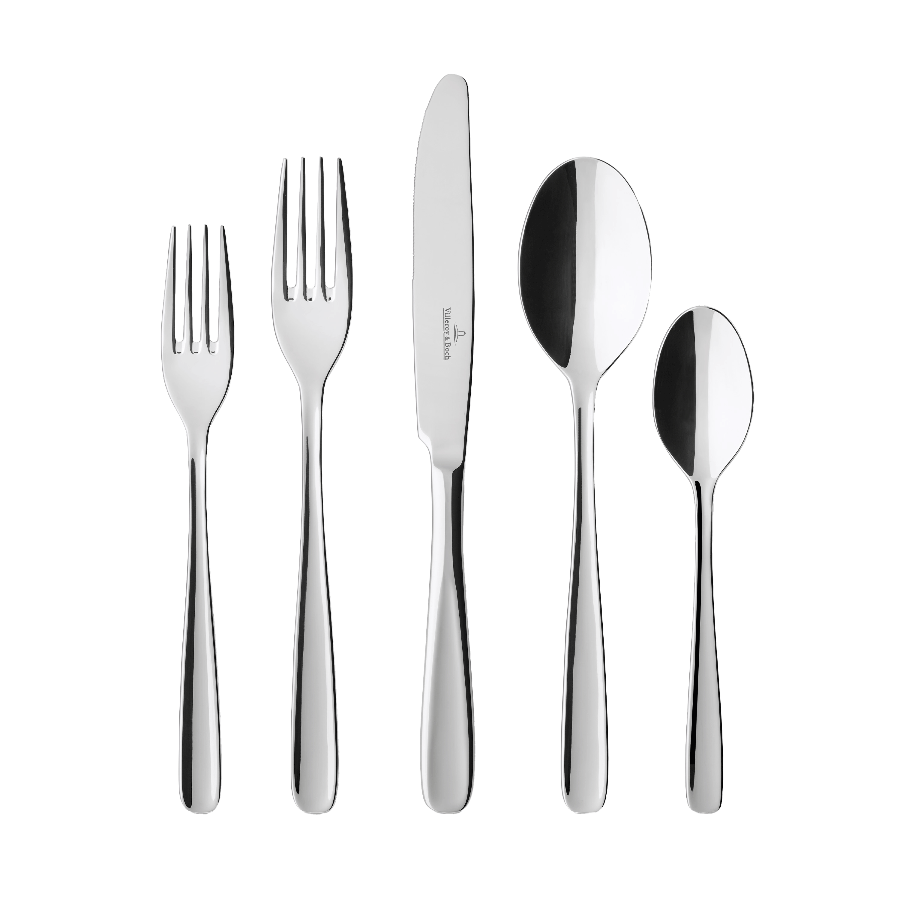 Liam 40-piece flatware set stainless steel