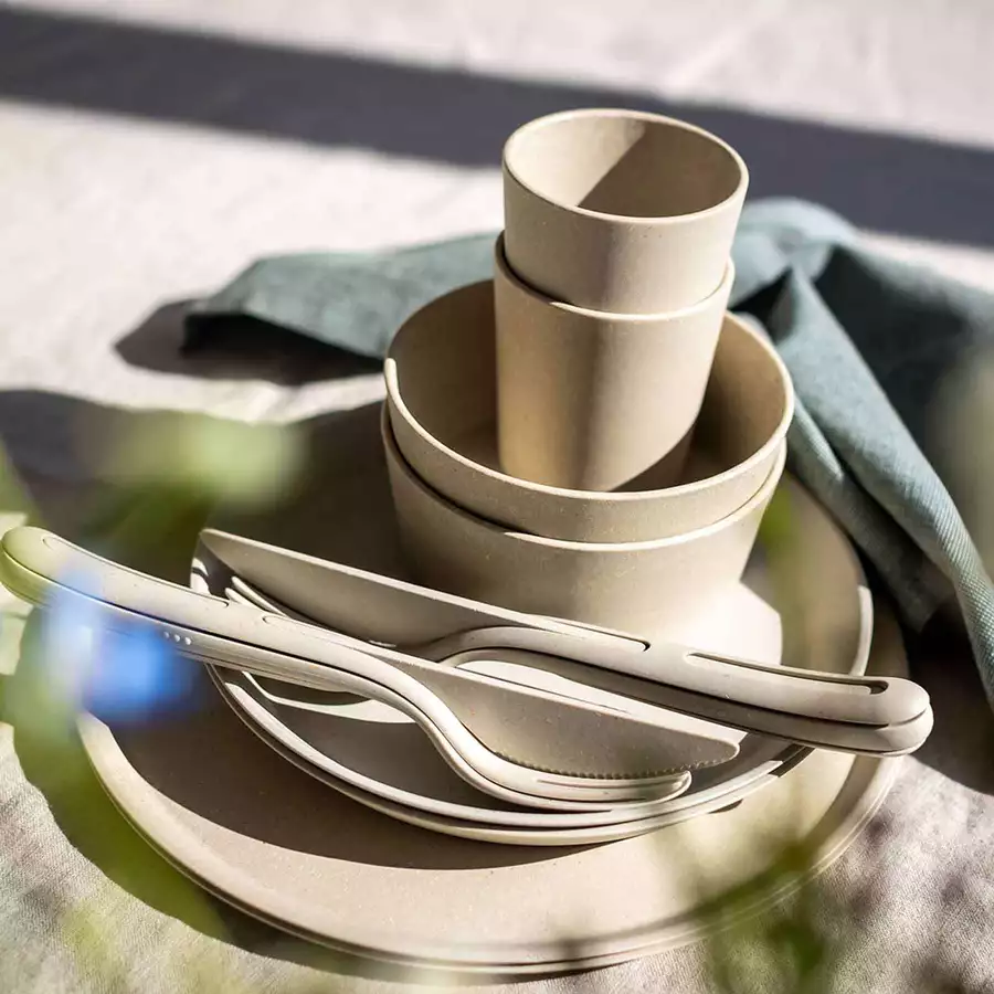 Koziol Geschirrset Connect Set Helsinki 10er Set beige