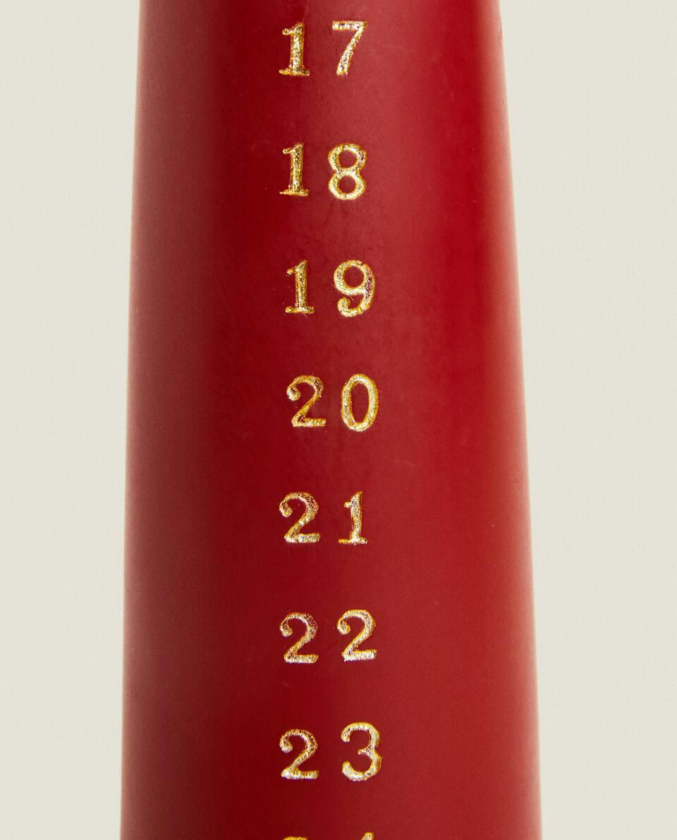 VELA DE CALENDÁRIO DO ADVENTO DE NATAL