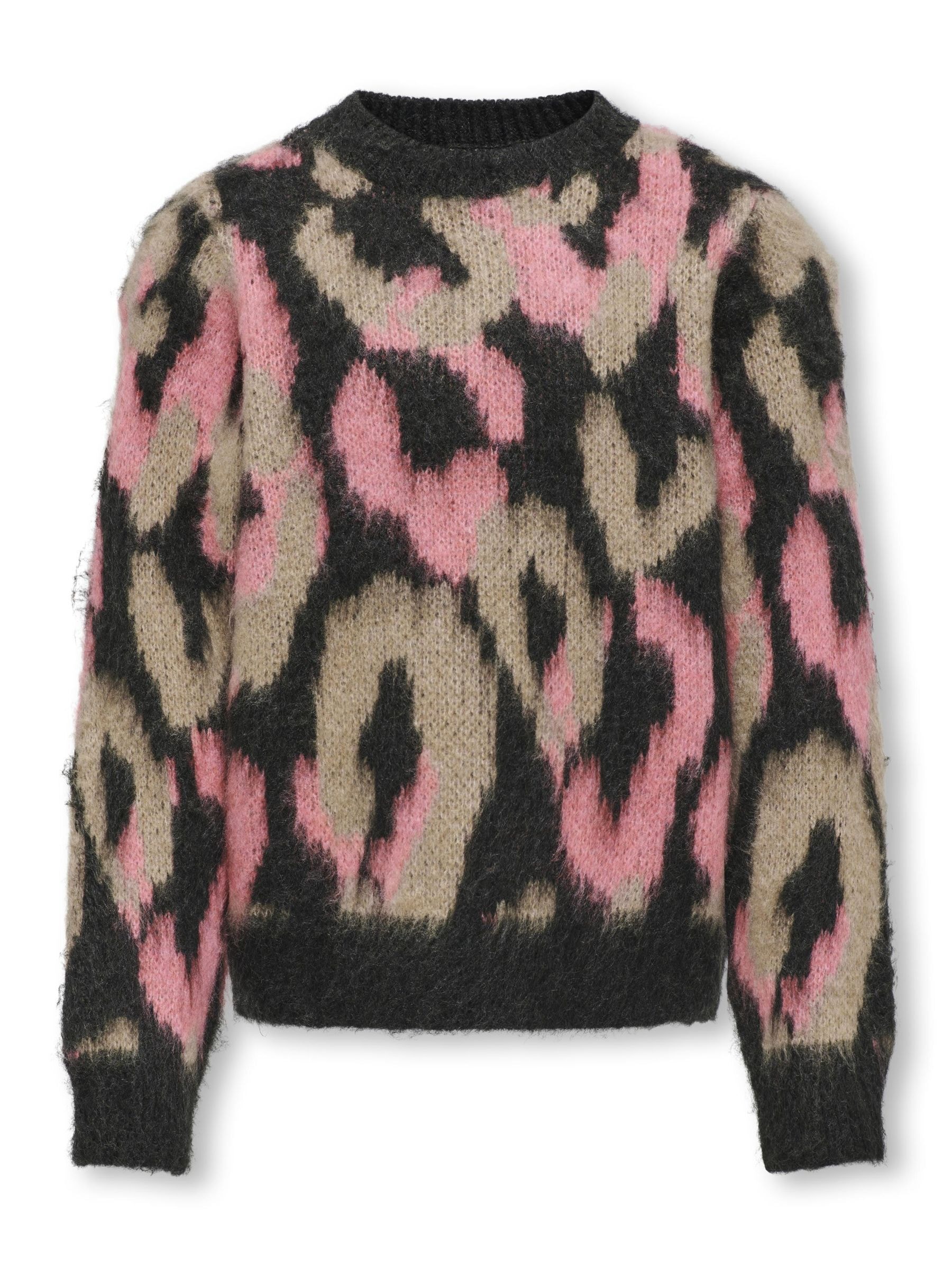 KIDS ONLY Rundhalspullover »KOGWILD L/S JQ O-NECK KNT«