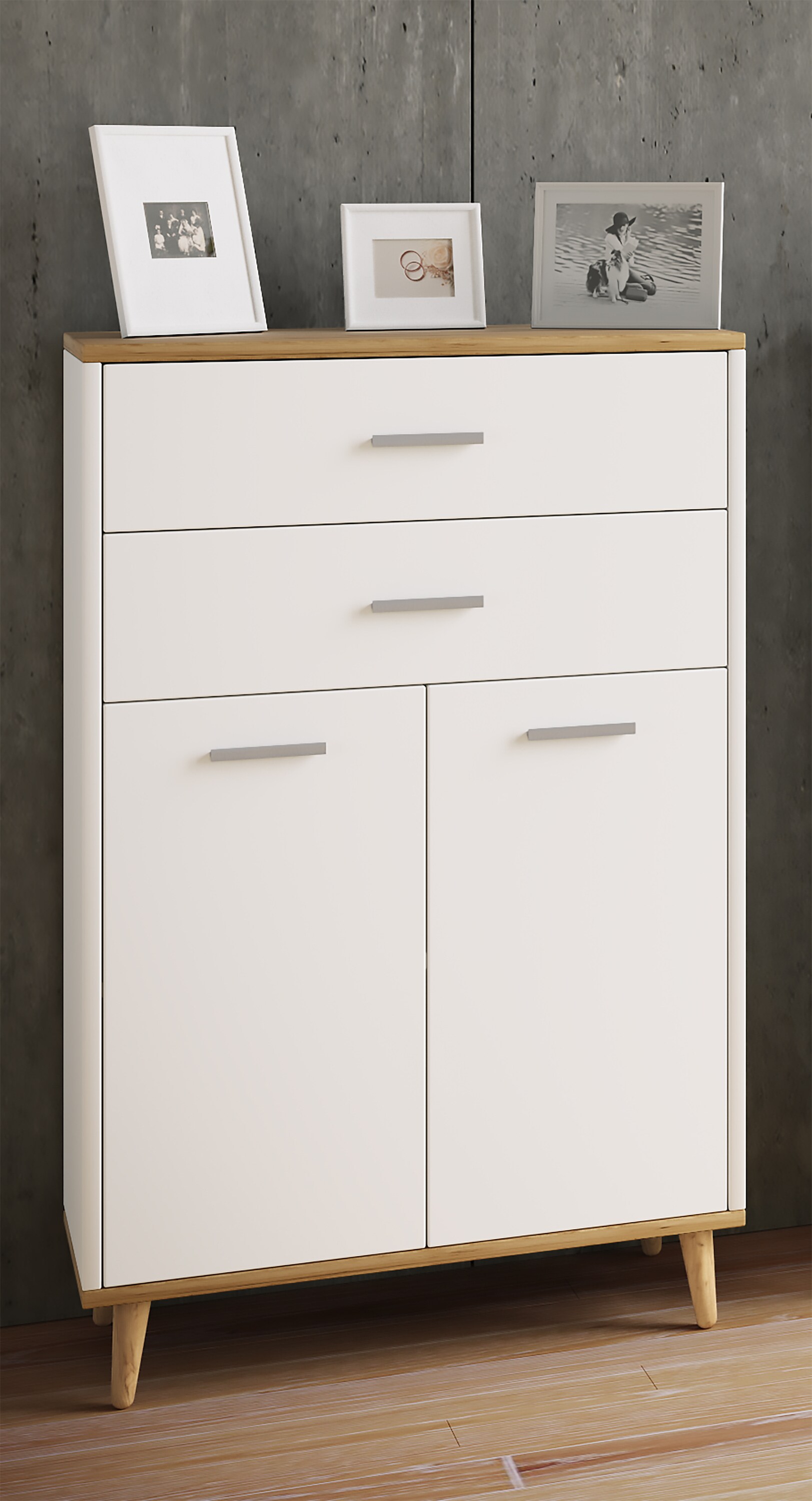VCM Badmöbel Midischrank Badschrank Badezimmer Kommode Highboard Schublade Landos