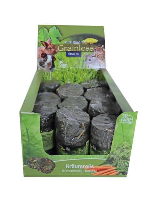 Jr Farm Grainless Brandnetel-Wortel Rol - Ruwvoer - 5 x 5 x 9 cm 80 g
