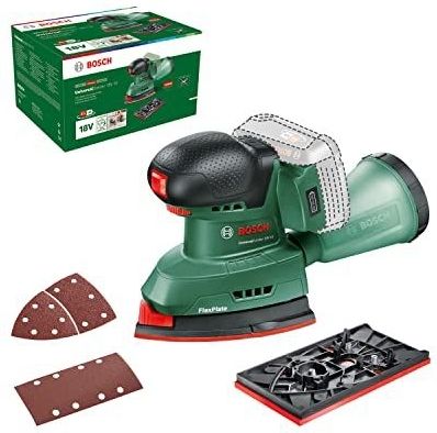 Bosch - UniversalSander 18V-10 - Accuschuurmachine - Zonder Accu - Voor DIY-houtbewerking - 32x Vellen Schuurpapier