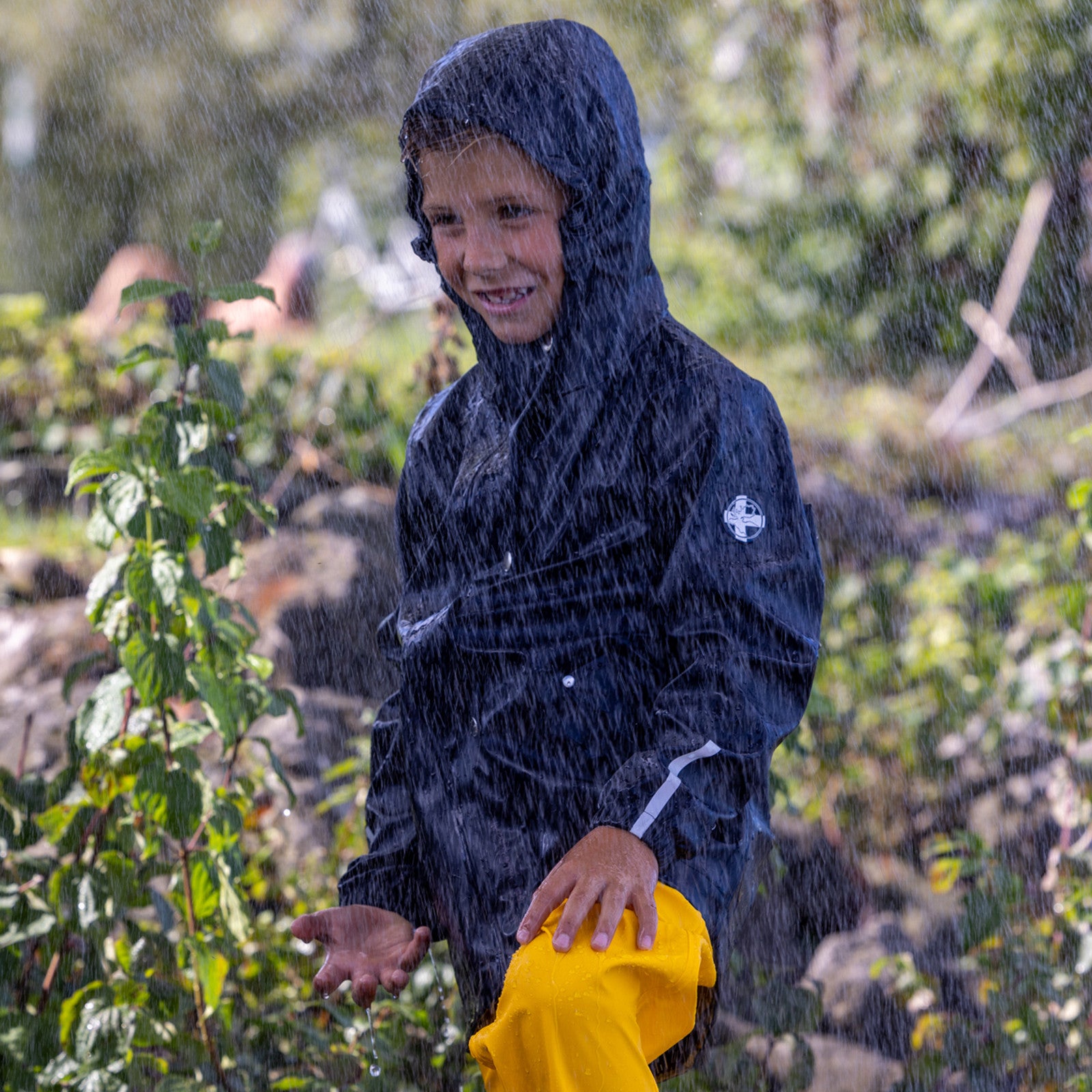 Kinder Jem Regenjacke navy