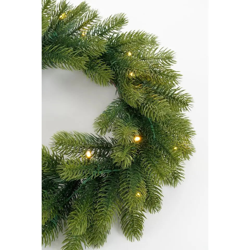 Black Box Trees Nagoya Set van 2 Kerstbomen en 1 Krans - H90 x Ø45 cm