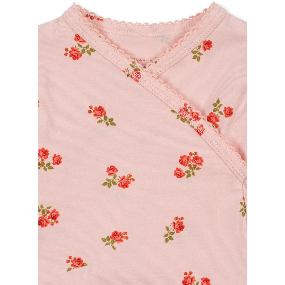 Køb Konges Sløjd Rosa Pink Basic Ls Newborn Body GOTS