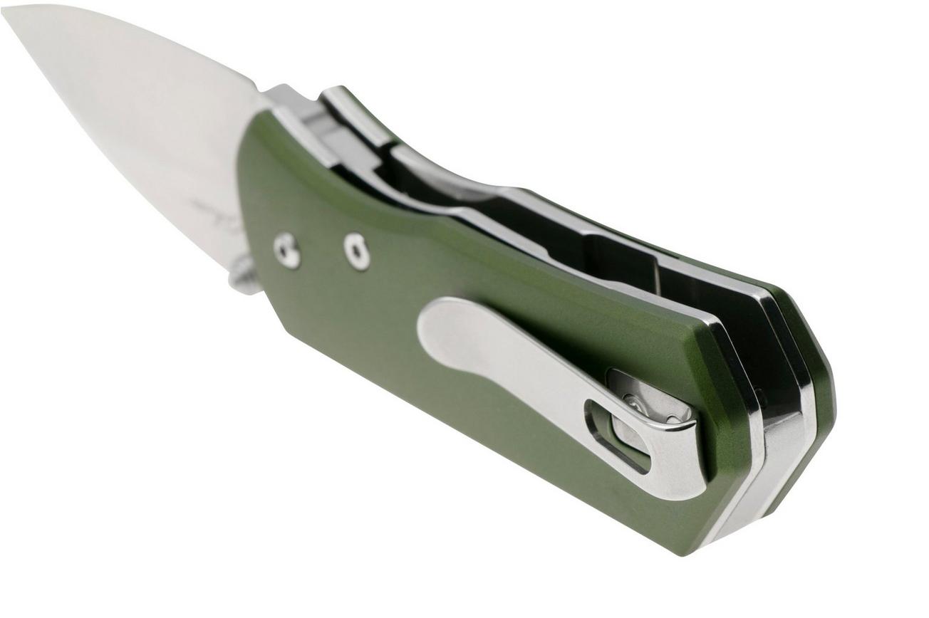 Böker Plus Lefti 01BP0006 Green Aluminum, zakmes